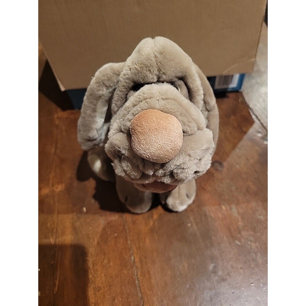 Vintage Ganz Brothers Wrinkles Plush 9” Stuffed Animal 1984 Puppy Dog Shar Pei